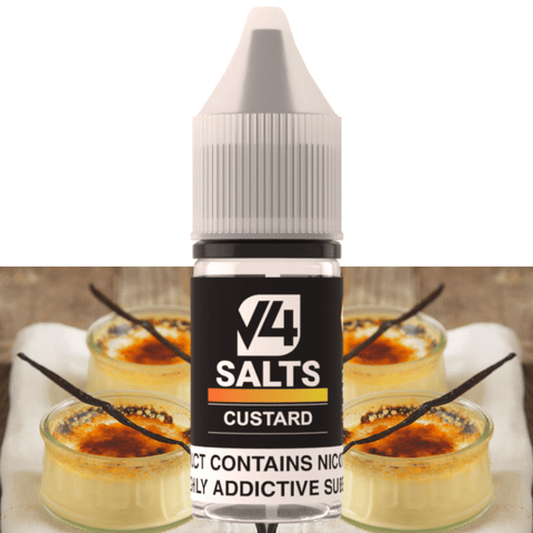 V4 Vapour Custard Nic Salt 10ml 10mg