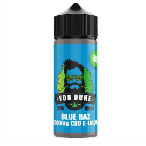 Von Duke CBD Blue Raz CBD eLiquid 100ml 1000mg