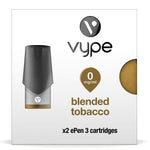Vype ePen 3 Cartridges Blended Tobacco 18mg