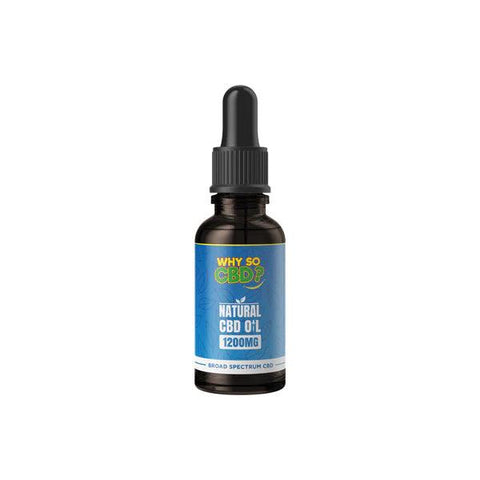 Why So CBD? Natural Broad Spectrum CBD Oil 1200mg