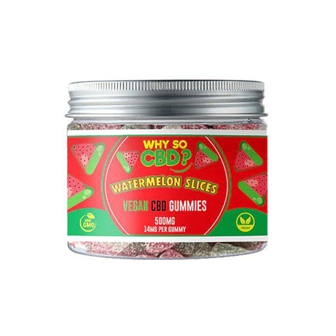 Why So CBD? Watermelon Slices CBD Vegan Gummies 500mg