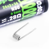 Wotofo Dual Core Fused Clapton Prebuilt Coil Pack 0.28 Ohm (10pcs)