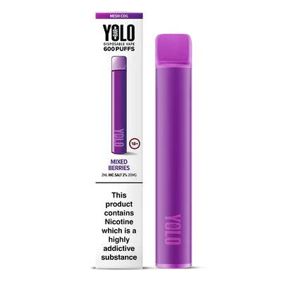 Yolo Bar M600 Mixed Berries Disposable