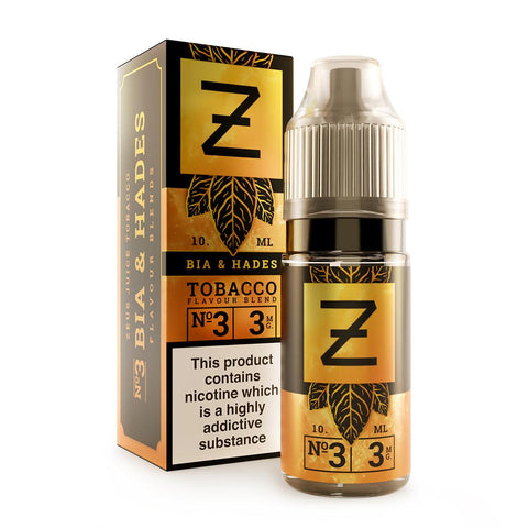 Zeus Juice Bia & Hades Tobacco 10ml 3mg