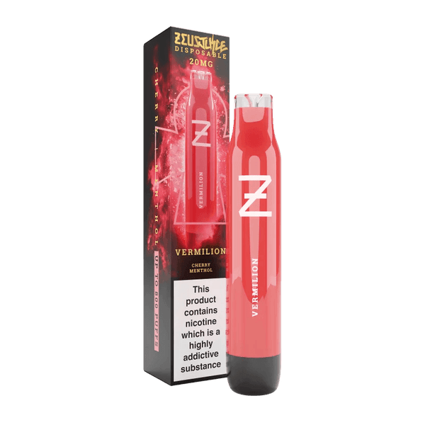 Zeus Juice Vermilion (Cherry Menthol) Disposable – Royal Vapes
